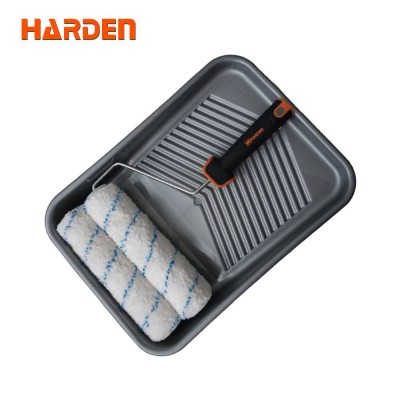 Building Tools 9'' 4pcs Roller Brush Set With Rubber Handle