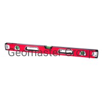 Geomaster & Geotool 600mm Aluminum Spirit Level Asl20-600 with 3 Super-Precision Vials for Efficient and Accurate Measuring and with Viewing Window of 90-Deg